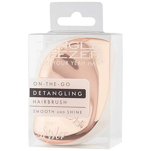 Plaukų šepetys Tangle Teezer Compact Styler Rose Gold Ivory