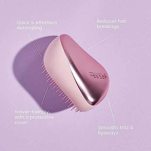 Plaukų šepetys Tangle Teezer Compact Pearlescent Matte Chrome