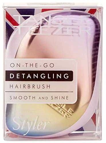 Plaukų šepetys Tangle Teezer Compact Pearlescent Matte Chrome