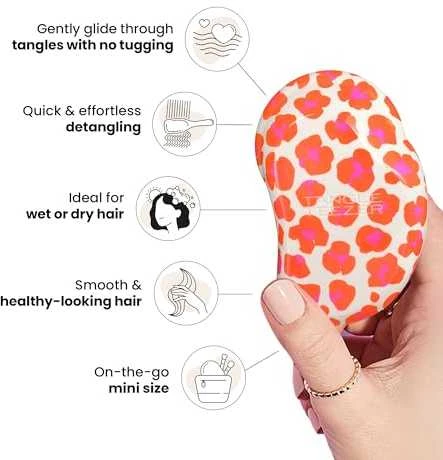 Oranžinis Tangle Teezer Originalus mini leo oranžinis