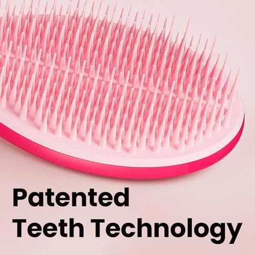 Plaukų šepetys Tangle Teezer Wet Detangler The Ultimate Styler Bright Rožinė, rožinės spalvos