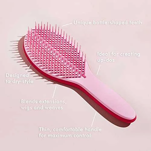 Plaukų šepetys Tangle Teezer Wet Detangler The Ultimate Styler Bright Rožinė, rožinės spalvos