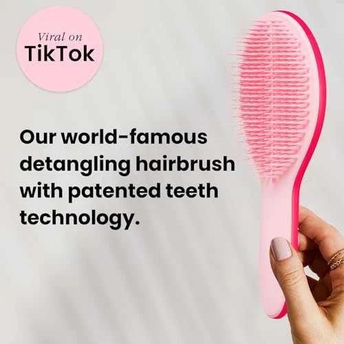 Plaukų šepetys Tangle Teezer Wet Detangler The Ultimate Styler Bright Rožinė, rožinės spalvos