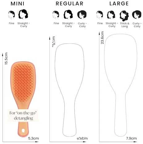 Tangle Teezer The Ultimate Detangler Mini Salmon Rožinė Apricot