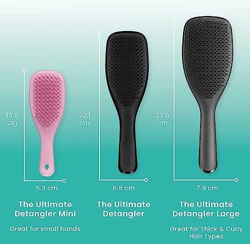 Plaukų šepetys Tangle Teezer Wet Detangler Juodas