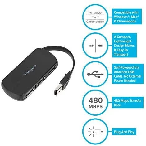 TARGUS 4-PORT USB 2.0 HUB