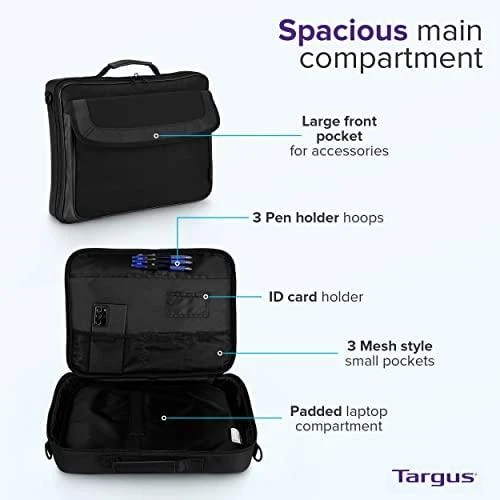 TARGUS 15,6" NEŠIAUSIAMOSIOS kompiuteris CLAMSHELL BLK