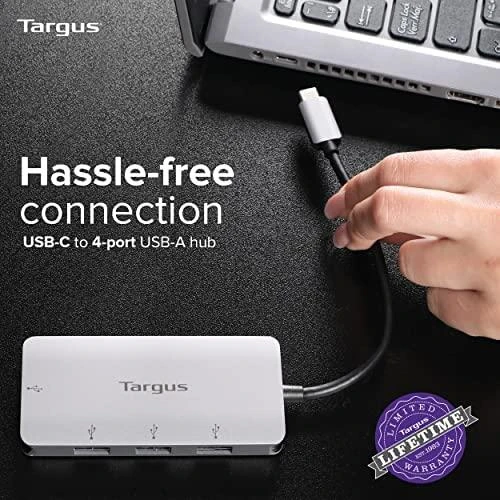 TARGUS USB-C 4 prievadų stebulės AL DĖKLAS