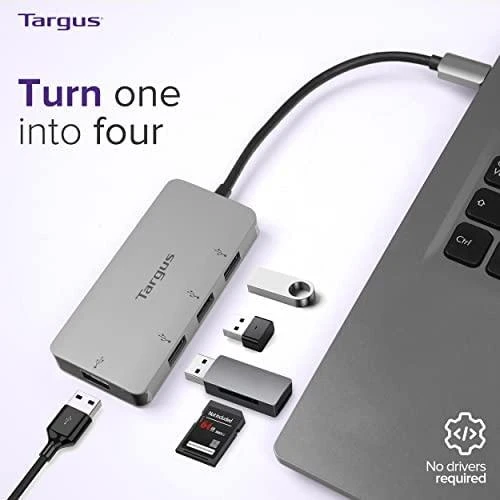TARGUS USB-C 4 prievadų stebulės AL DĖKLAS
