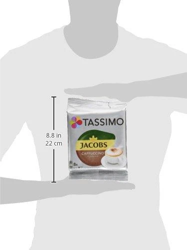 Kavos kapsulės Tassimo Cappuccino Classico (suderinamos su Bosch Tassimo kapsuliniais kavos aparatais), 8+8 vnt.