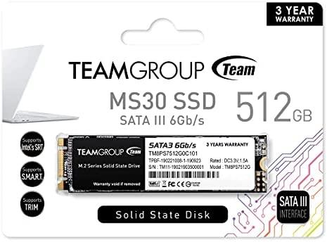 TEAM GROUP TM8PS7512G0C101 Team Group SSD MS30 512GB M.2 SATA, 550/480 MB/s