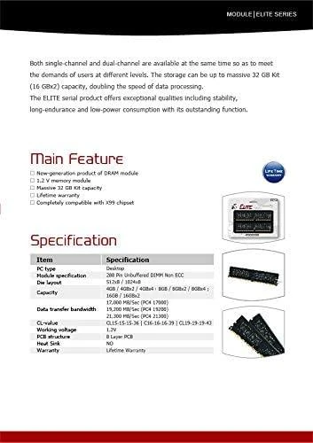RAM „TEAM GROUP“ TED48G2666C1901 „Team Group“ DDR4 8GB 2666MHz CL19 1.2V atmintis