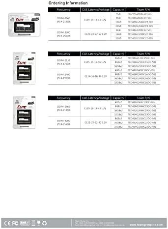 RAM Team Group Komandos grupė TEAMGROUP 16GB DDR4 2666MHz SODIMM CL19 1.2V