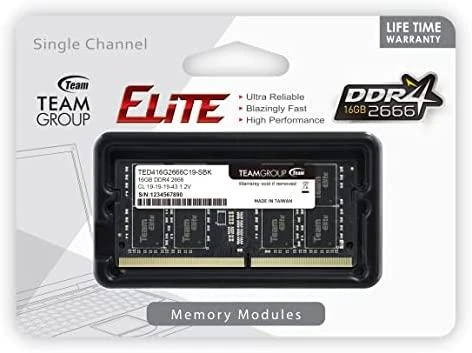 RAM Team Group Komandos grupė TEAMGROUP 16GB DDR4 2666MHz SODIMM CL19 1.2V