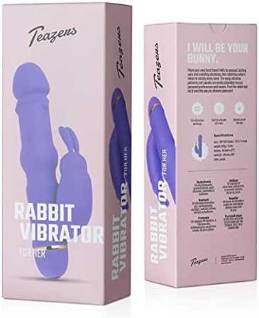 Teazers silikoninis triušio vibratorius – violetinė