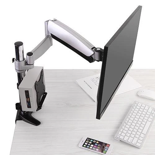 Techly ICA-CS 64 monitoriaus laikiklis arba stovas Juoda