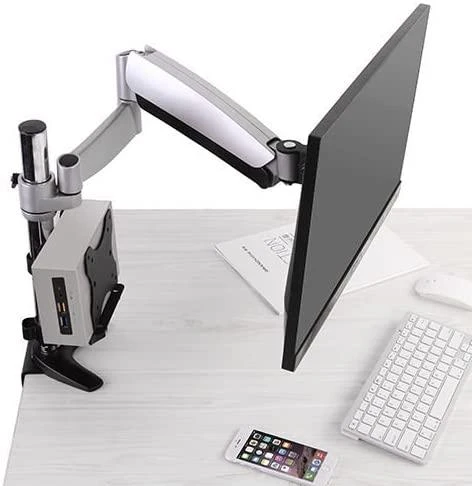 Techly ICA-CS 64 monitoriaus laikiklis arba stovas Juoda