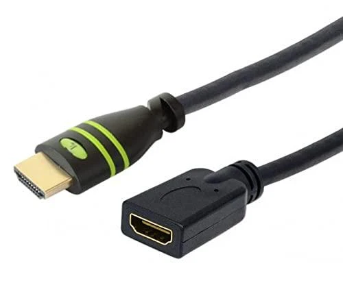 Techly HDMI ilgintuvas 0,2m su žaliais akcentais
