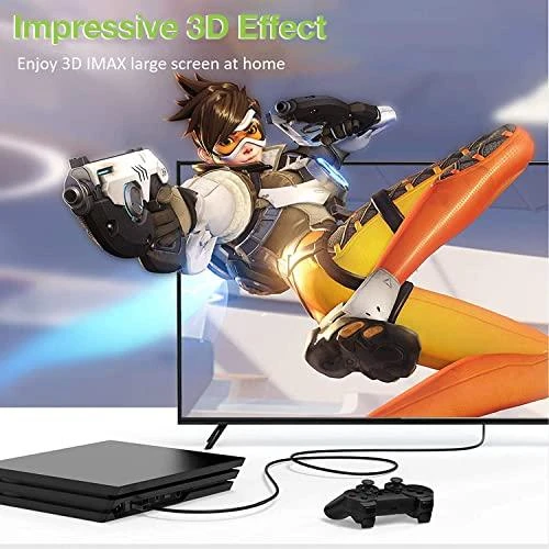 TECHLY 106824 Techly Monitorius ilgintuvas HDMI-HDMI M/F 0,2m Ethernet 4K 60Hz juodas