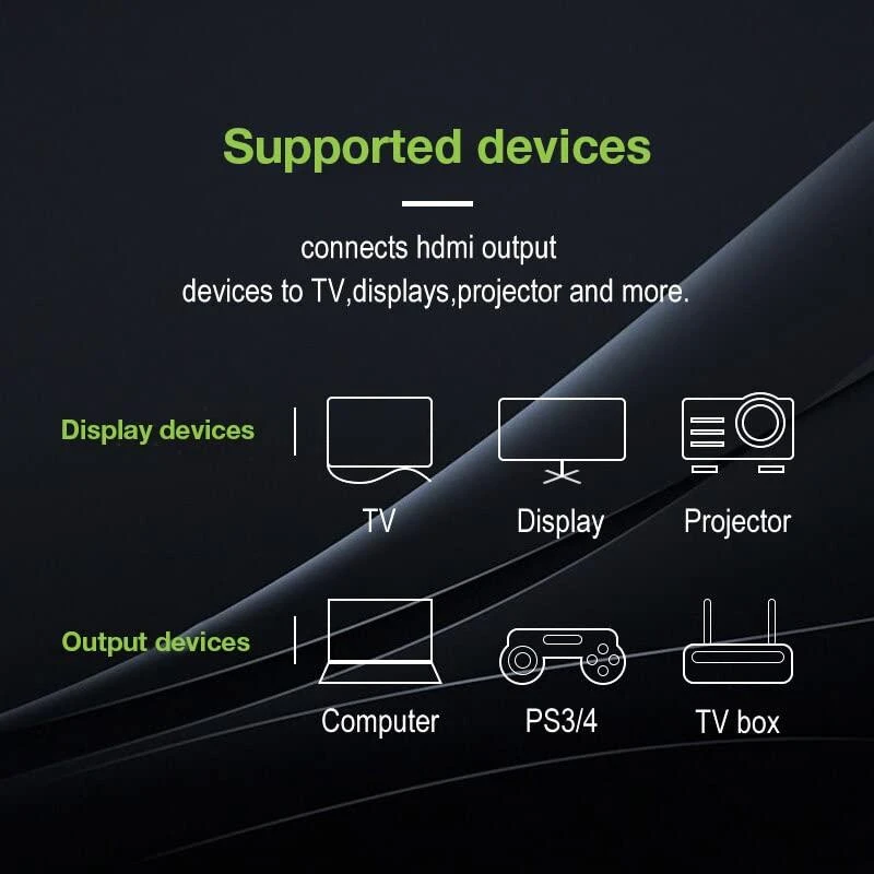 TECHLY 106824 Techly Monitorius ilgintuvas HDMI-HDMI M/F 0,2m Ethernet 4K 60Hz juodas