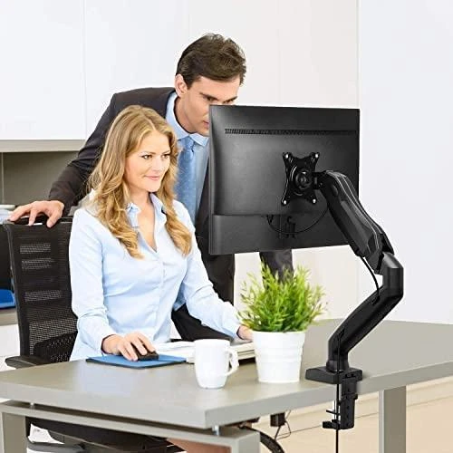 Laikiklis TECHLY 102857 Techly Desk LED/LCD monitoriaus rankena 13-27 6kg su dujine spyruokle ir audio/USB jungtys