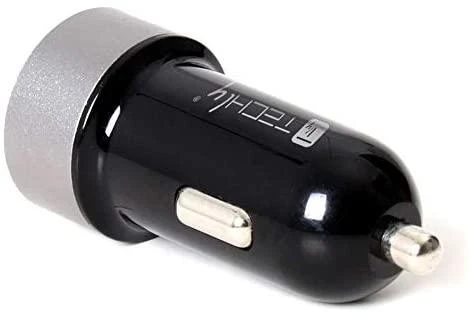 Techly automobilinis USB įkroviklis juodas