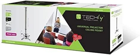 TECHLY 301559 Techly Universal projector lubinis laikiklis mount 30/37 cm, 15 kg, sidabrinis