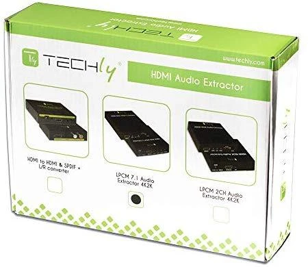 Techly IDATA HDMI-EA74K garso keitiklis Juoda