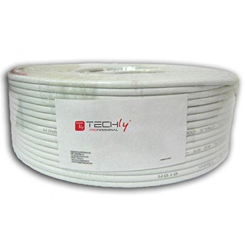 Techly Pro TechlyPro U/UTP Cat6 tinklo kabelis 4x2 vyta pora, 100% varis 100m pilkas