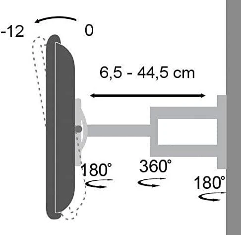 Techly ICA-LCD 2903WH plokščiųjų ekranų sieninis laikiklis 94 cm (37") Balta