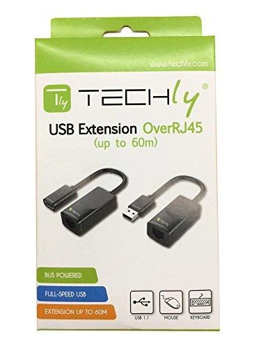 TECHLY 103199 Techly USB linijos ilgintuvas per tinklo kabelį RJ45 iki 60m