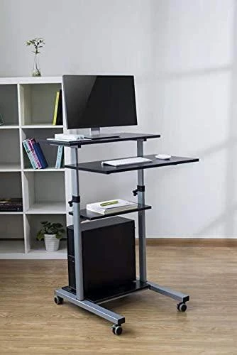 Techly Universal pristatymo sąsiuvinio vežimėlis su keturiomis lentynomis, reguliuojamas