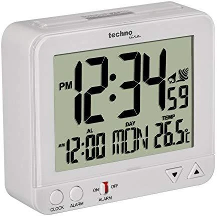 Skaitmeninis žadintuvas Technoline WT 195, baltas