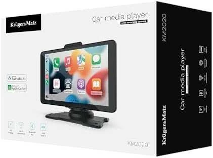 Automagnetola Multimedijos stotis 7" Android Auto Apple Carplay su atbulinės eigos kamera Kruger & Matz