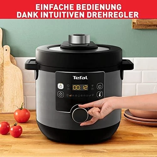 TEFAL | Turbo virtuvės ir kepimo daugiafunkcis puodas | CY7788 | 1200 W | 7,6 l | Programų skaičius 15 | Juodas