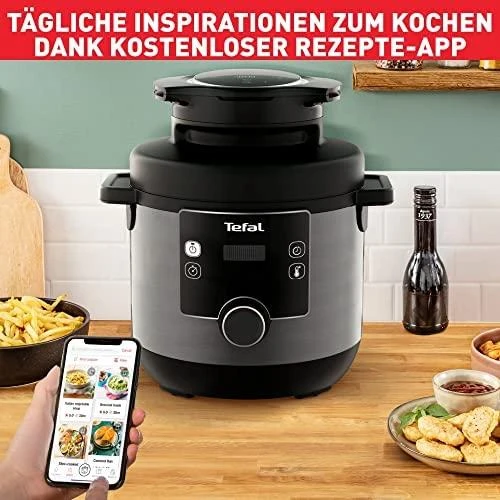 TEFAL | Turbo virtuvės ir kepimo daugiafunkcis puodas | CY7788 | 1200 W | 7,6 l | Programų skaičius 15 | Juodas