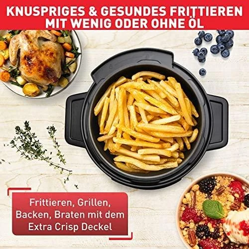 TEFAL | Turbo virtuvės ir kepimo daugiafunkcis puodas | CY7788 | 1200 W | 7,6 l | Programų skaičius 15 | Juodas