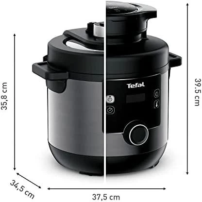 TEFAL | Turbo virtuvės ir kepimo daugiafunkcis puodas | CY7788 | 1200 W | 7,6 l | Programų skaičius 15 | Juodas