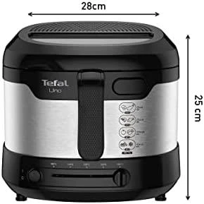 Gruzdintuvė Tefal FF215D Deep fryer Single Juodas,Nerūdijantis plienas Stand-alone 1600 W