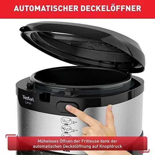 Gruzdintuvė Tefal FF215D Deep fryer Single Juodas,Nerūdijantis plienas Stand-alone 1600 W