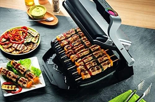 Elektrinė kepsninė Tefal OptiGrill+ + Vaflių plokščių rinkinys GC716D12