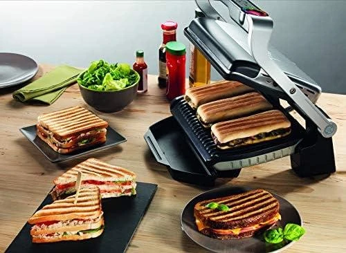 Elektrinė kepsninė Tefal OptiGrill+ + Vaflių plokščių rinkinys GC716D12