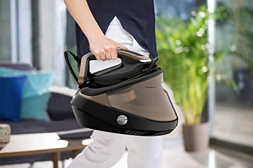 TEFAL | Pro Express Vision garo stotis | GV9820 | 3000 W | 1,2 l | 9 barai | Automatinis išjungimas | Vertikali garų funkcija | Kalkių valymo funkcija | Juodas/Auksas
