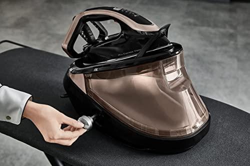 TEFAL | Pro Express Vision garo stotis | GV9820 | 3000 W | 1,2 l | 9 barai | Automatinis išjungimas | Vertikali garų funkcija | Kalkių valymo funkcija | Juodas/Auksas
