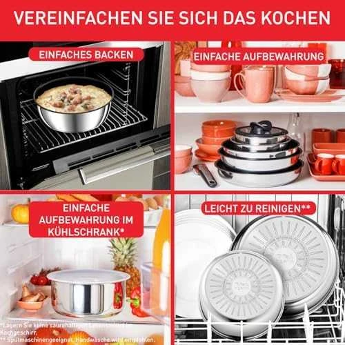 Puodų ir keptuvių rinkinys Tefal Ingenio Emotion, 20 dalių (L897SJ04)