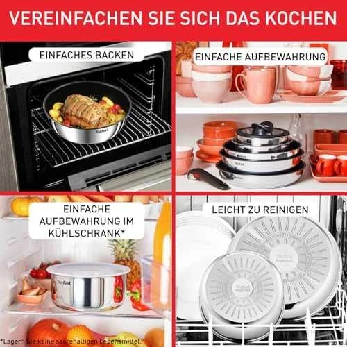 Puodų ir keptuvių rinkinys Tefal Ingenio Emotion, 20 dalių (L897SJ04)