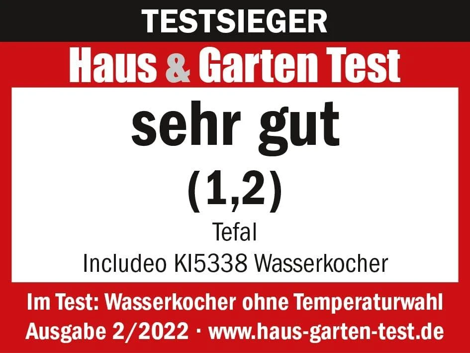 TEFAL | Virdulys | KI533811 | Electric | 2400 W | 1 L | Plastic | 360° rotational base | Juodas