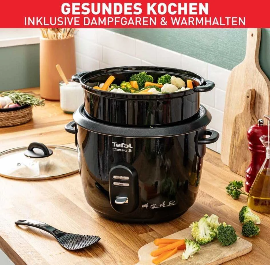 Ryžių Virimo Puodas Tefal New Classic 2 RK103811 5L, Juodos spalvos