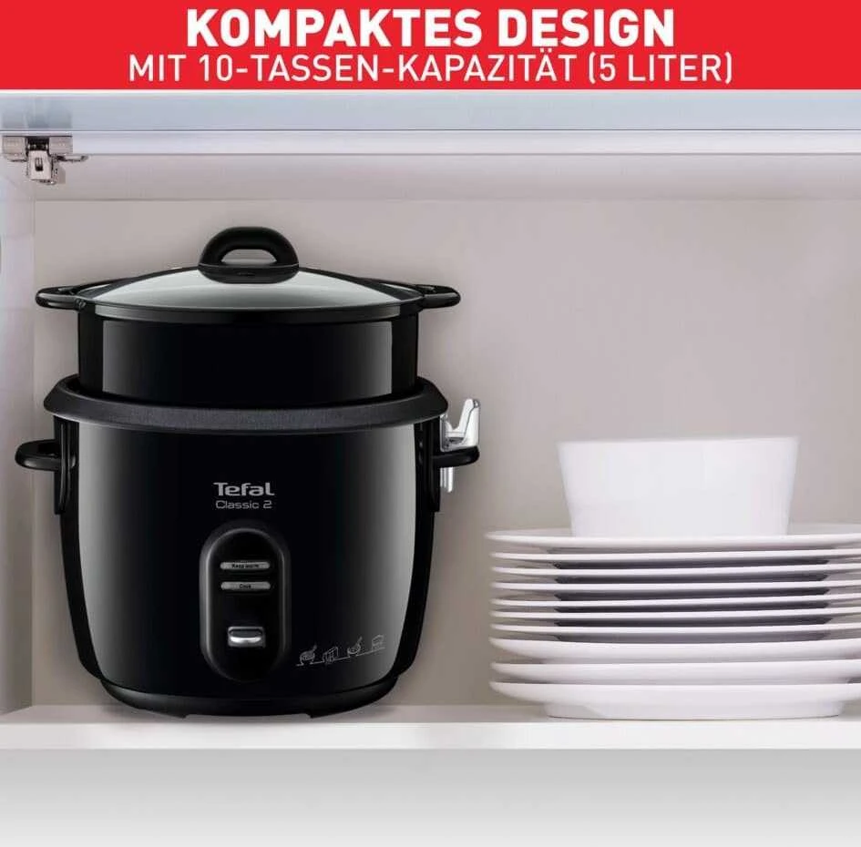 Ryžių Virimo Puodas Tefal New Classic 2 RK103811 5L, Juodos spalvos
