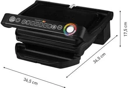 TEFAL | OptiGrill GC7058 | Contact | 2000 W | Juodas